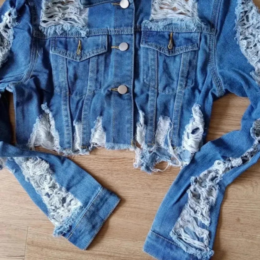 Distressed Denim Jacket